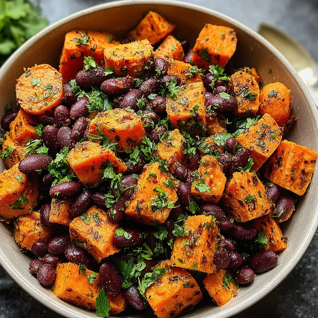 Gerösteter Süßkartoffel-Bohnen-Salat: Das ultimative Rezept für gesunde Genussmomente!