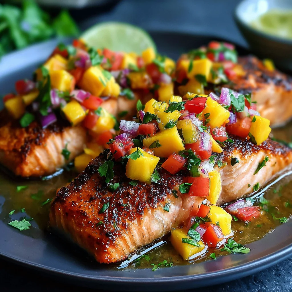 Köstlicher Lachs mit Mangosalsa: Das ultimative Rezept für ein unvergessliches Dinner!