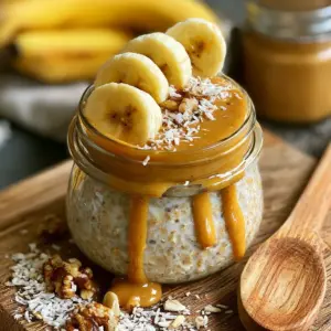 Bananen-Erdnussbutter Overnight Oats: Das schnelle Rezept für dein gesundes Frühstück!