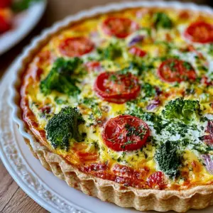 Bunte Gemüsequiche mit Brokkoli und Tomaten: Das perfekte Rezept für jeden Anlass!