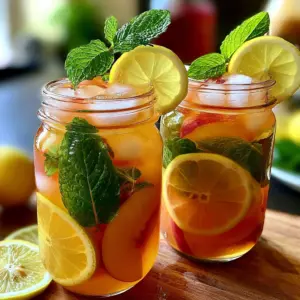 Erfrischende Pfirsich-Limonade: Das einfache Rezept für den perfekten Sommerdrink!