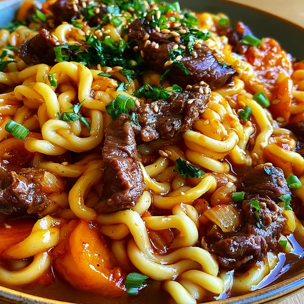 Koreanische Rindernudeln Rezept: So zauberst du ein köstliches Dinner in 30 Minuten!