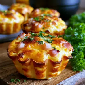 Köstliche Muffins mit Putenschinken und Käse – einfaches Rezept für herzhaften Genuss!