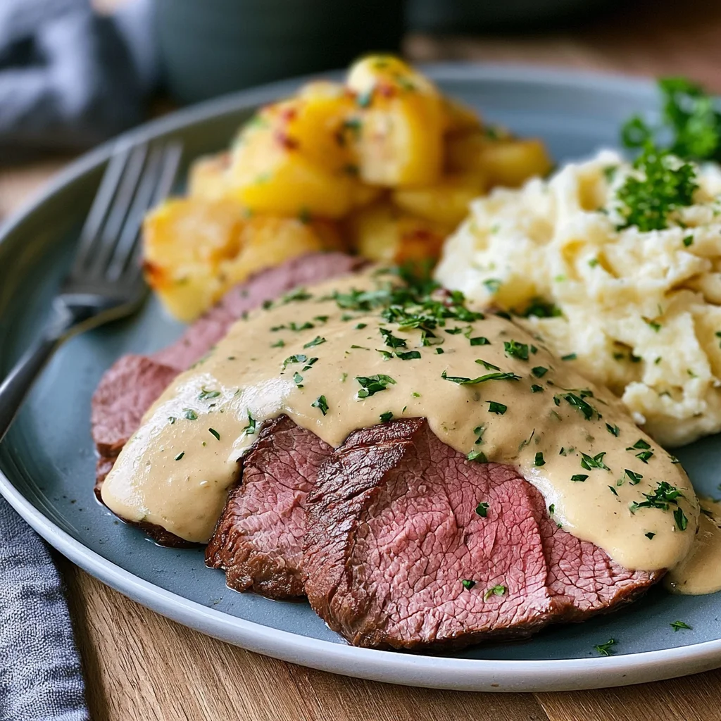 Köstliches Tafelspitz Rezept mit Meerrettichsoße für besondere Anlässe