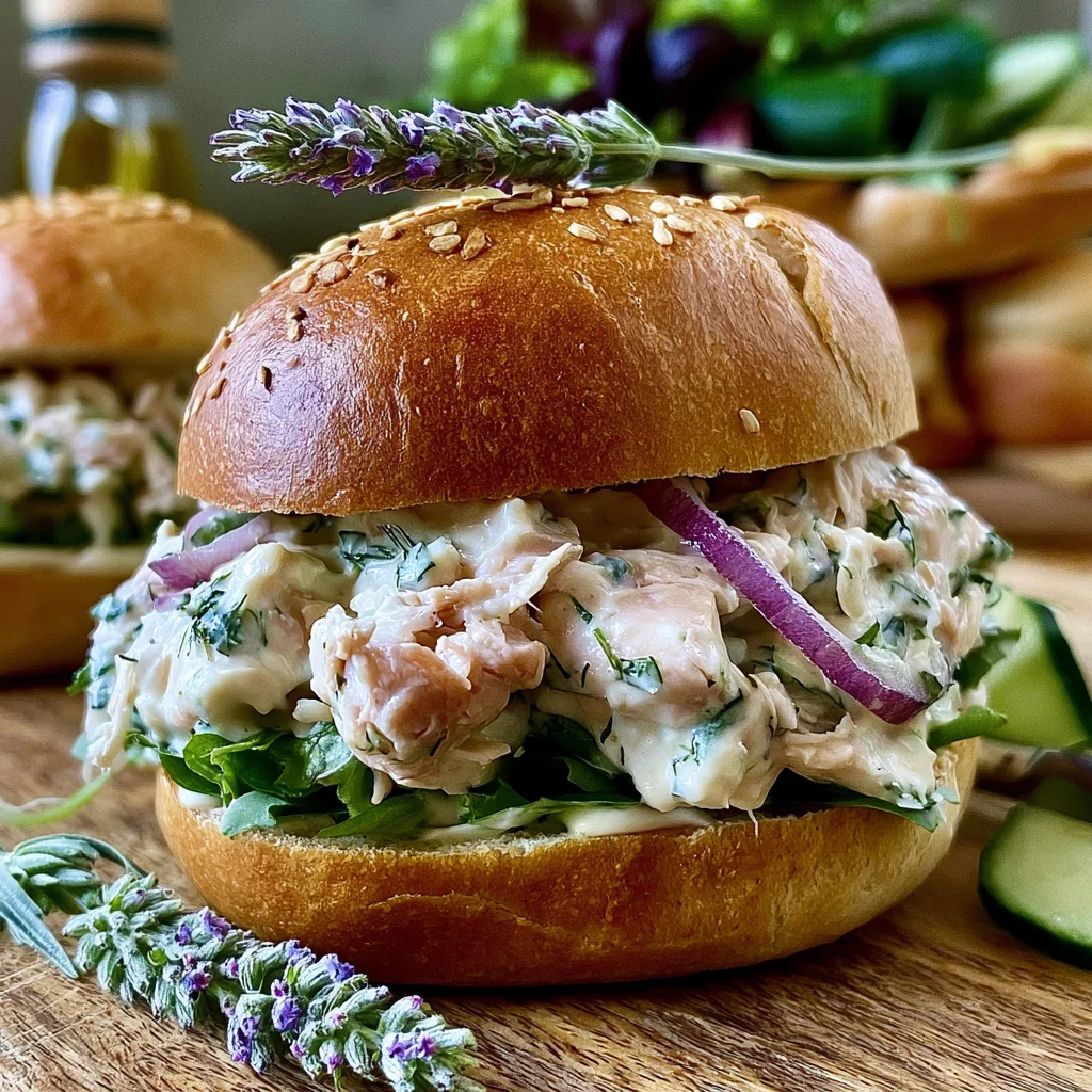 Lavendel-Hühnchen-Salat-Sandwich: Ein Rezept für den besonderen Genuss!