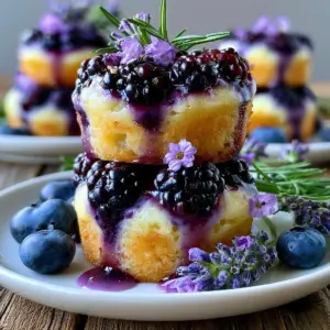 Mini Lavendel-Heidelbeer-Kuchen: Das unwiderstehliche Rezept für süße Genussmomente!