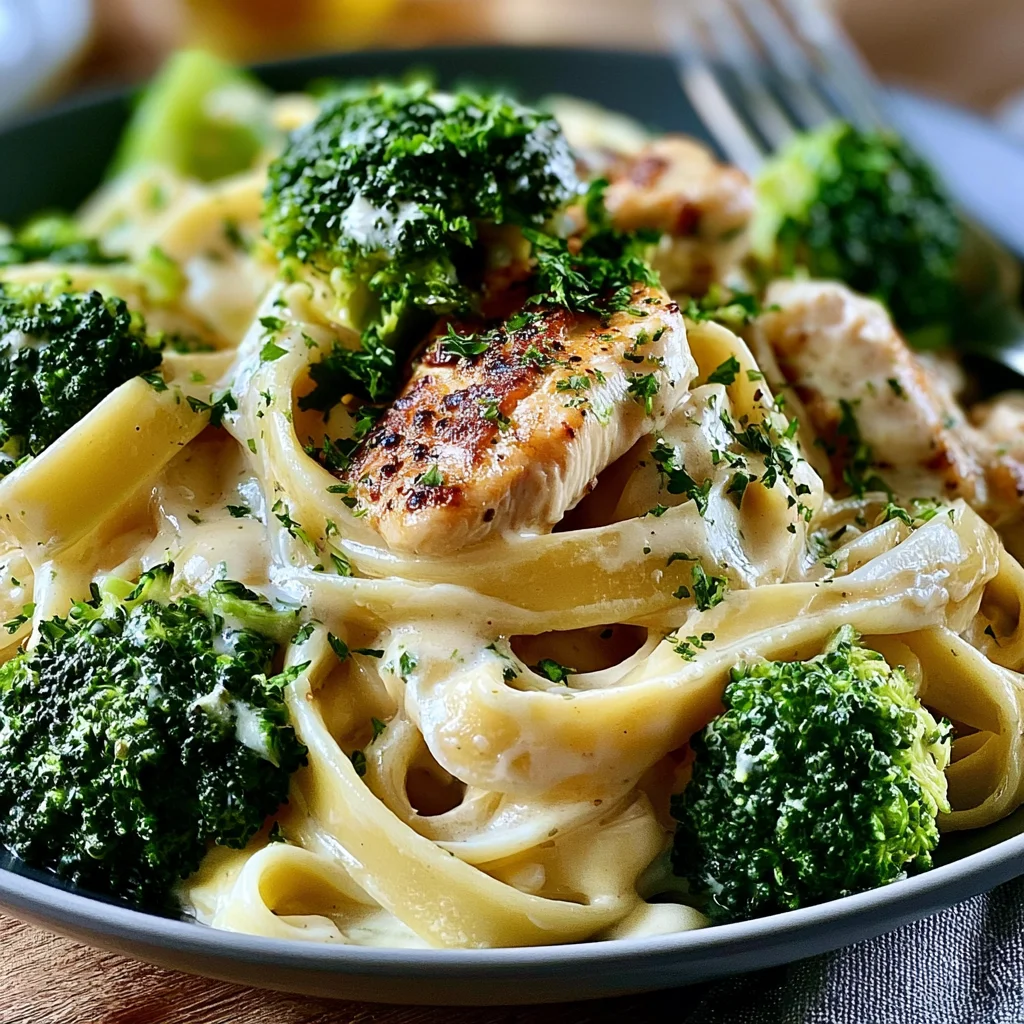 Cremige Hähnchen-Brokkoli-Alfredo Pasta: Das schnelle Rezept für Genuss pur!