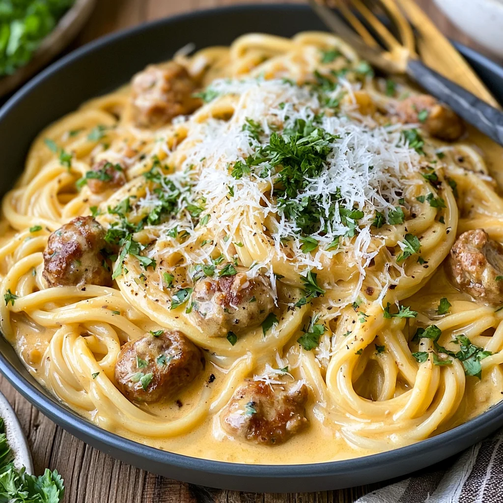 Cremige Salsiccia-Carbonara: Das schnelle Rezept für italienischen Genuss!