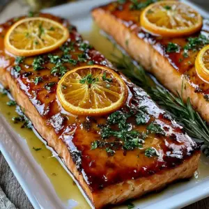 Gebackener Orangen-Lachs mit Honig-Senf-Glasur: Das schnelle Rezept für ein Geschmackserlebnis!