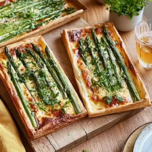 Köstliche Blätterteigtarte mit grünem Spargel: Einfaches Rezept für ein Highlight auf deinem Tisch!