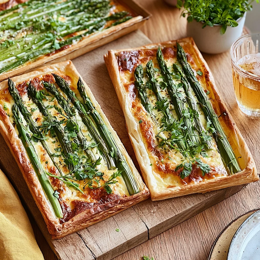 Köstliche Blätterteigtarte mit grünem Spargel: Einfaches Rezept für ein Highlight auf deinem Tisch!