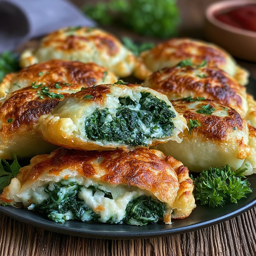 Köstliche Kartoffeltaschen mit Spinat-Frischkäse-Füllung: Das perfekte Rezept für jeden Anlass!