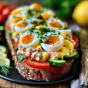 Köstlicher Thunfischsalat mit Ei und Gurke: Einfaches Rezept für jeden Anlass!