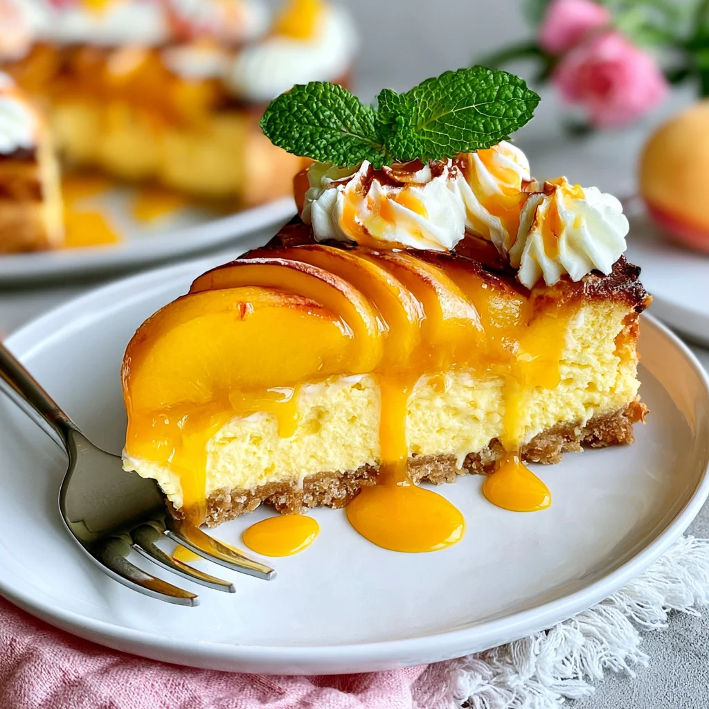 Saftiger Pfirsich-Schmand-Kuchen: Das perfekte Rezept für deinen Kaffeetisch!