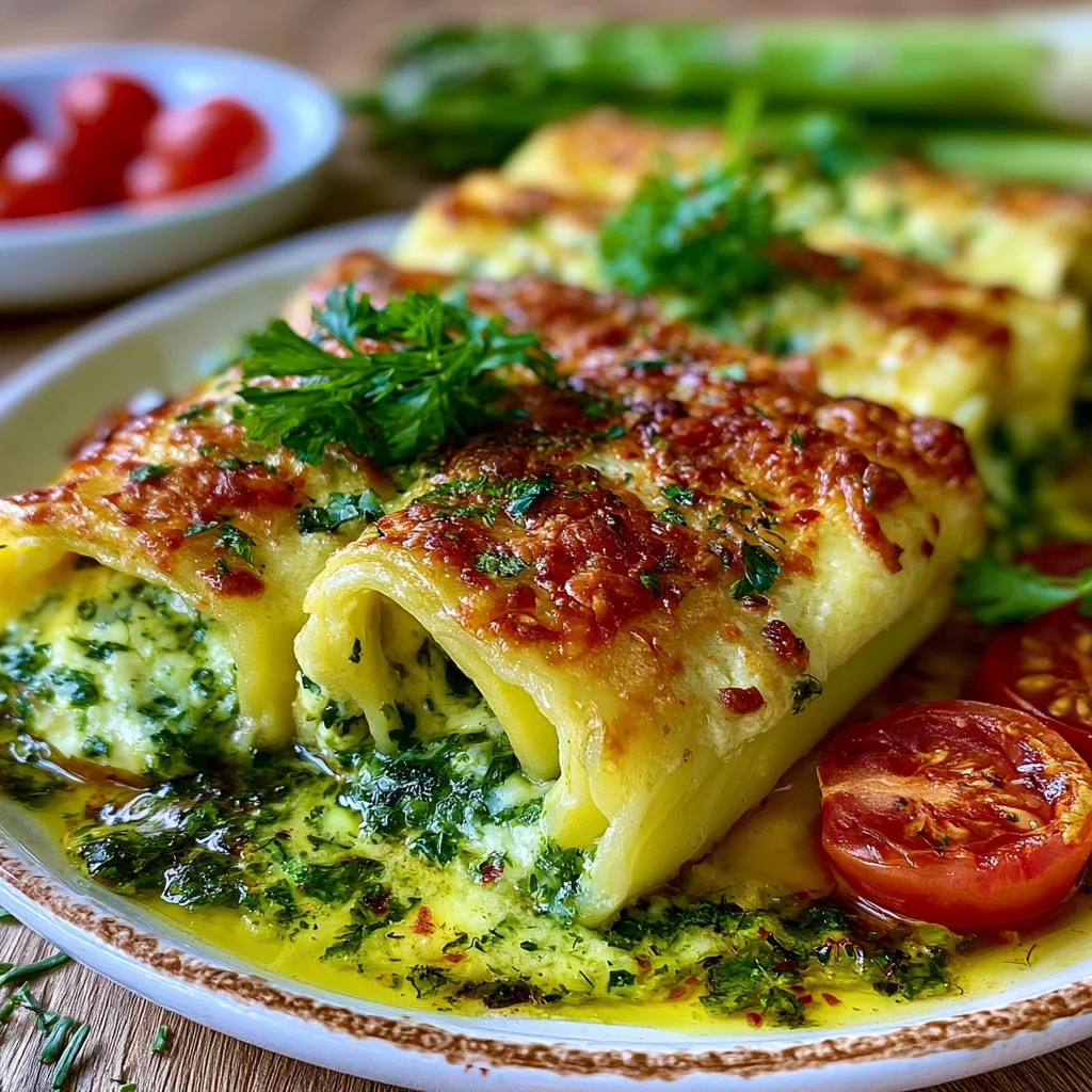 Spargel-Cannelloni mit Kräutersauce: Ein einfaches Rezept für den perfekten Frühlingsgenuss!