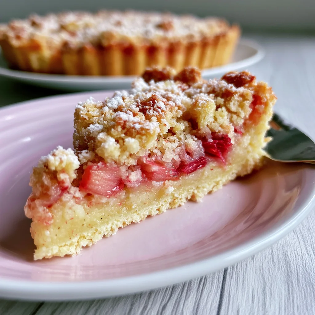 Unwiderstehliches Rhabarber-Rezept: Die perfekte Tarte mit Streuseln für jeden Anlass!