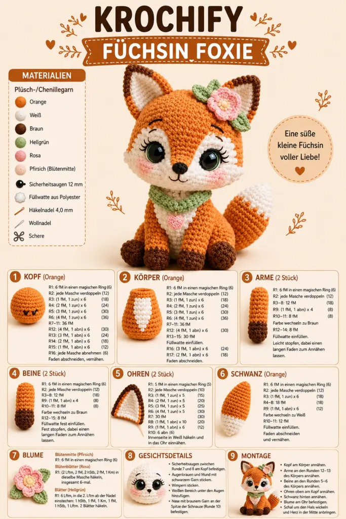 Fuchs Amigurumi häkeln
