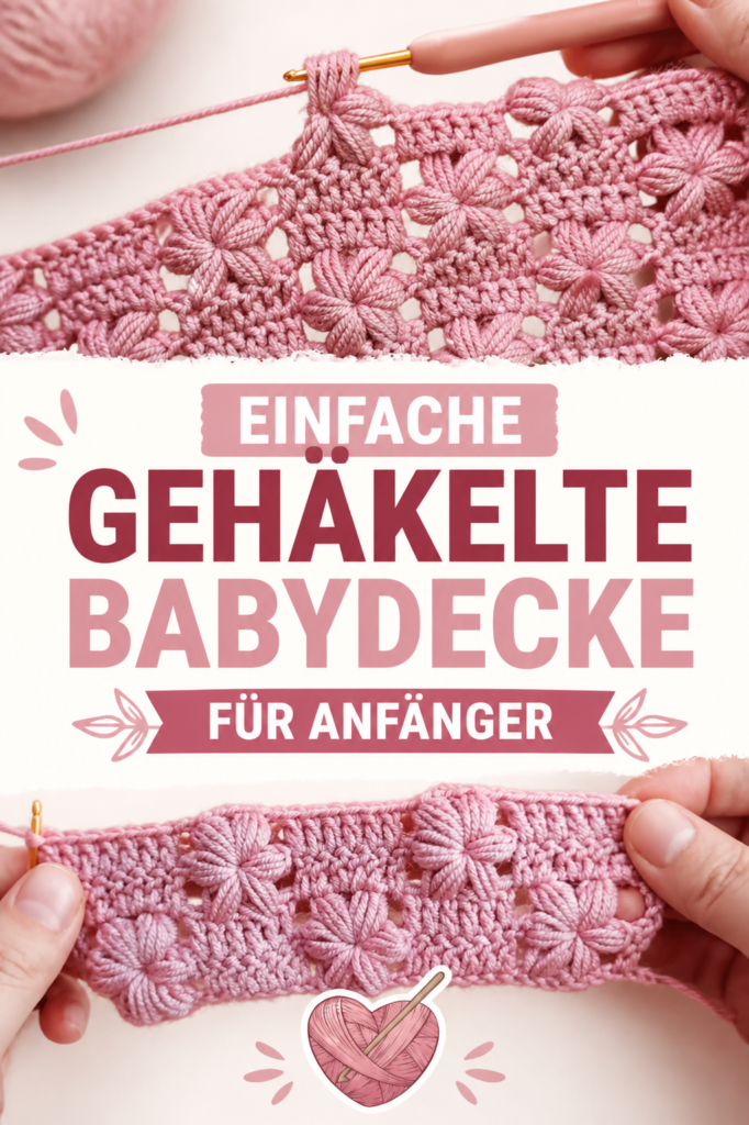Einfache Babydecke häkeln für Anfänger Kuschelig und weich