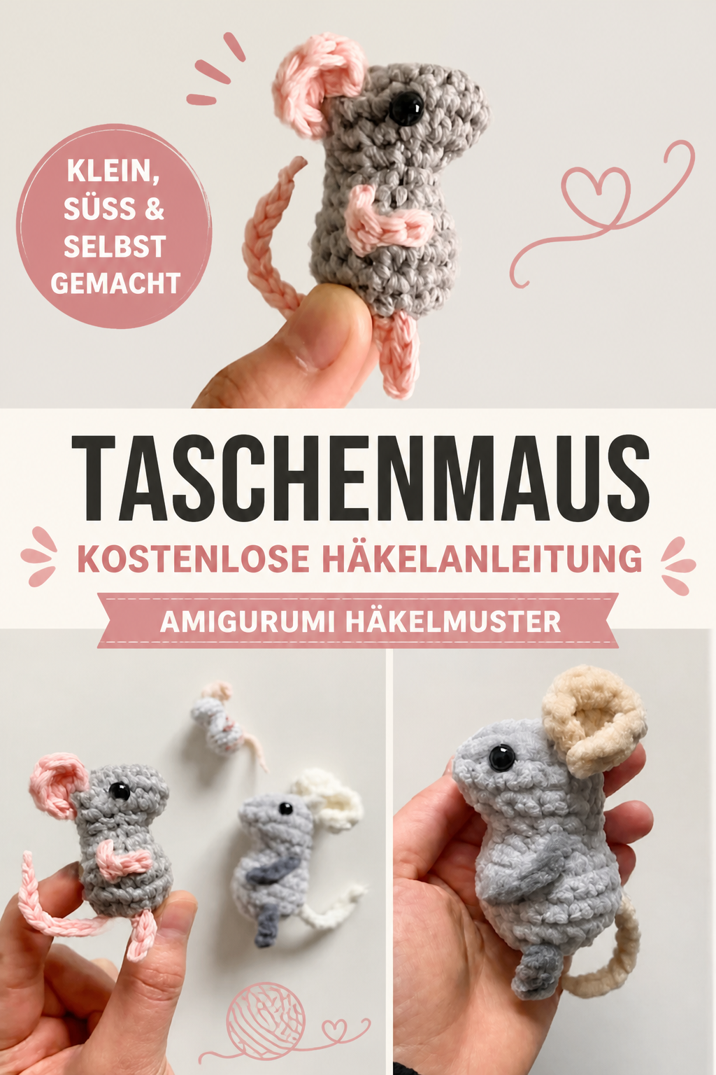 Sweet Softies: Pocket Mouse · Free Amigurumi Crochet Pattern