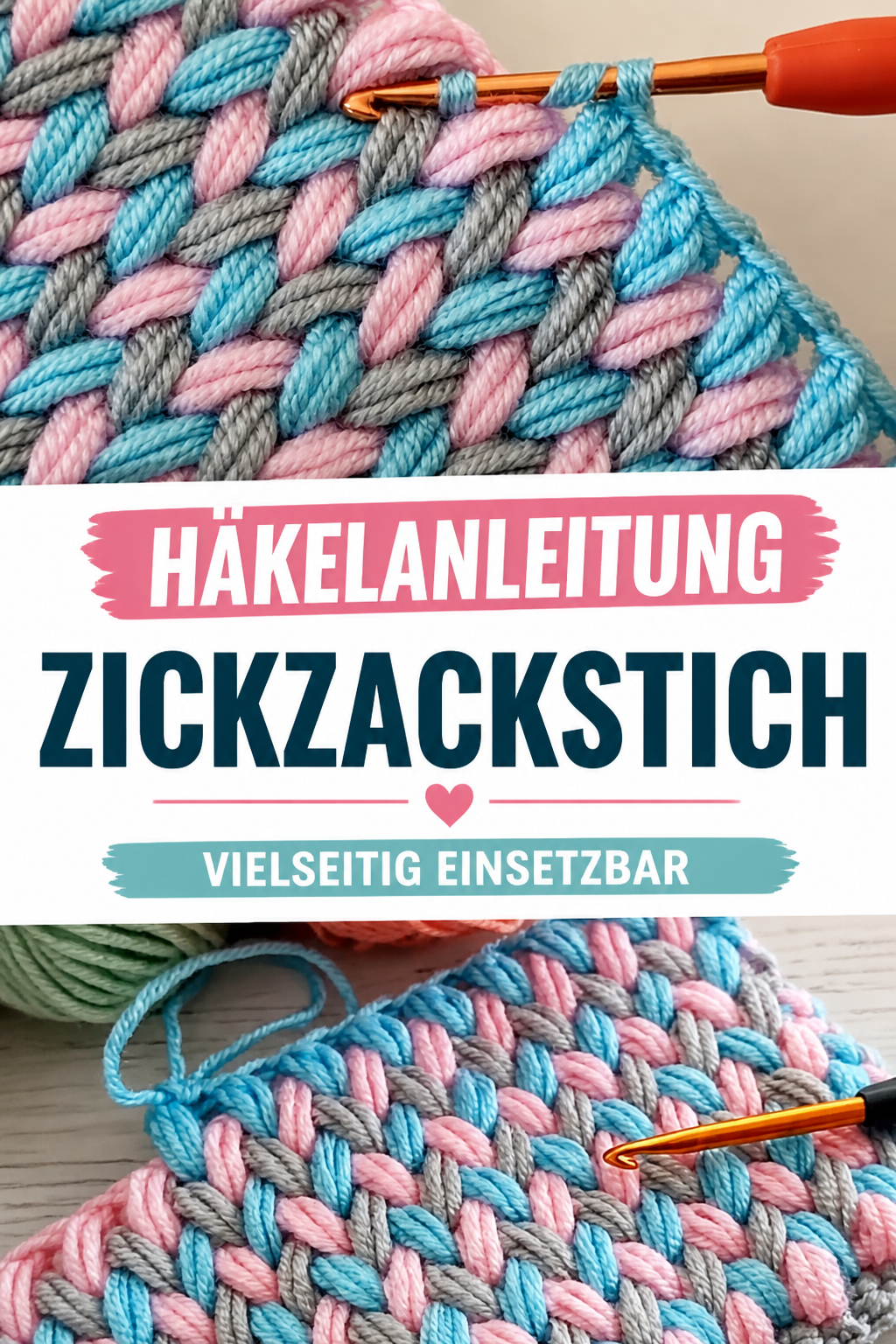Crochet Zigzag Stitch To Use In Many Works – CrochetBeja
