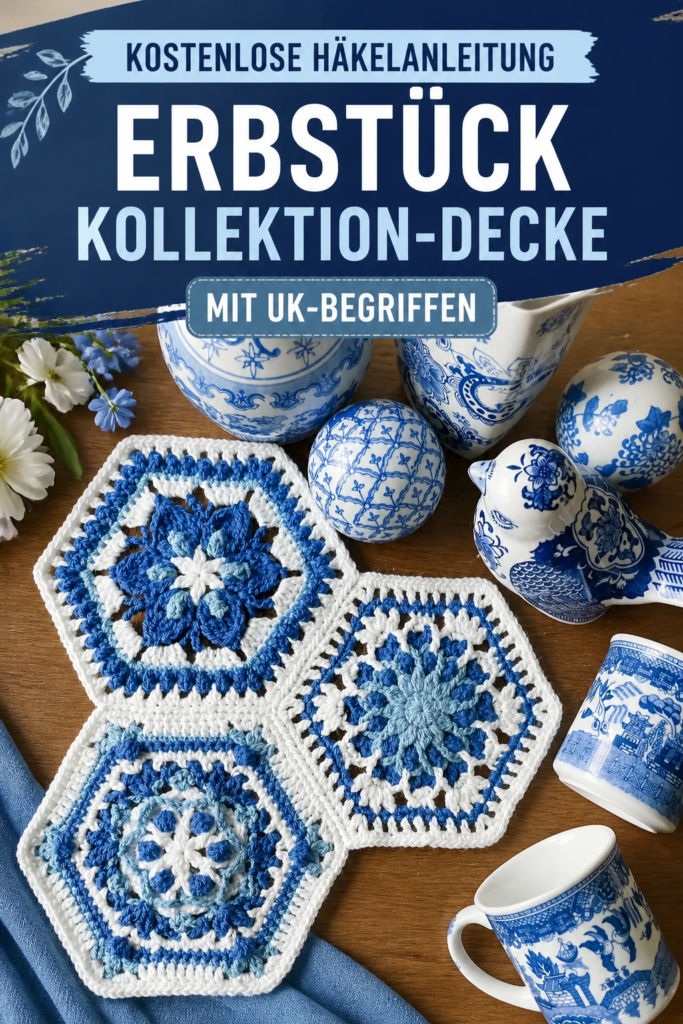 Kostenloses Häkelmuster Erbstück-Decke zeitlos schön